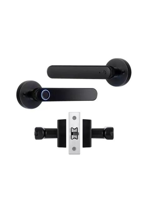 Cerradura Inteligente Bluetooth Huella Digital App Negra-3