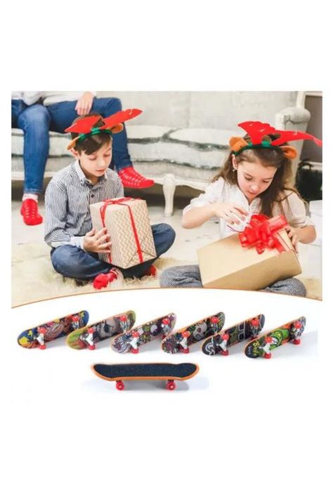 Set de 12 mini juegos de skate para dedos con accesorios-2