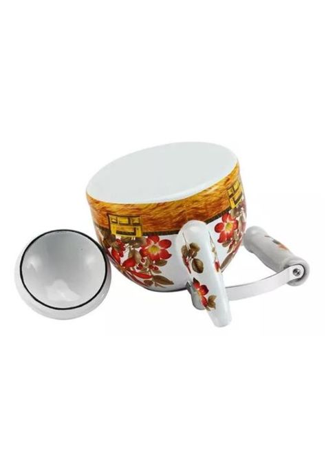 Tetera de 2 Litros - Enlozada, Esmaltada, Diseño Flores-4