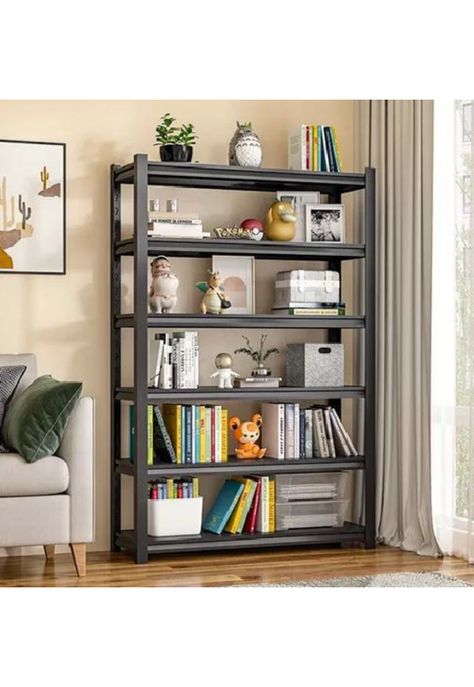 Estante Metálico Armable 100x30x183cm Organizador Negro-2