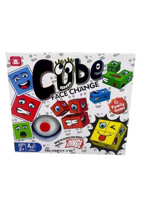 Puzzle de expresiones con campana, juguete didáctico, color blanco-1