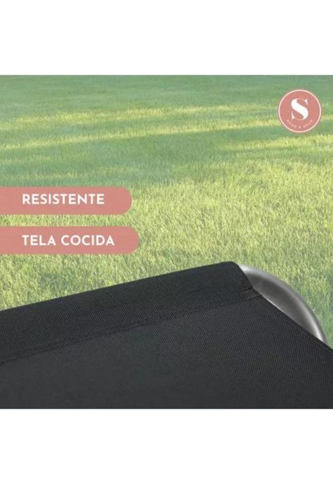 Asiento plegable para camping negro-6