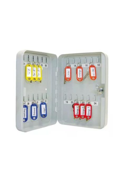Caja de seguridad metálica 24 llaves 200x160x75mm-1