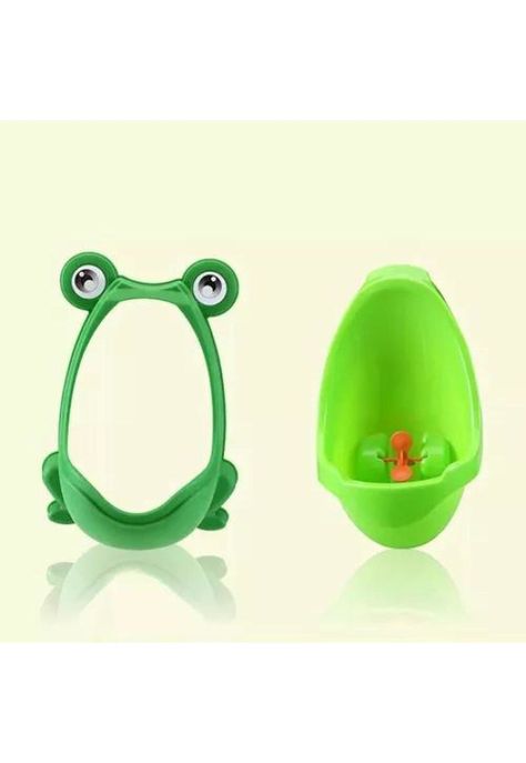 Urinario Pelela de Pared - Ranita para Niños, Color Verde-1