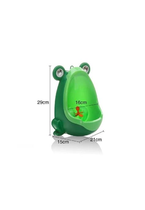Urinario Pelela de Pared - Ranita para Niños, Color Verde-2