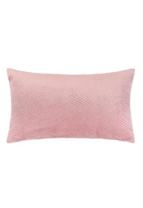 Pack de 2 Fundas Terciopelo Liso 30x50 cm Rosa-0