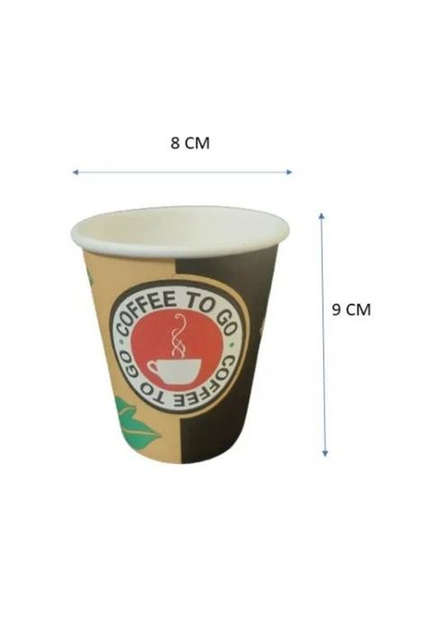 1000 Vasos Cartón Desechable Café Sin Tapa 8oz-1