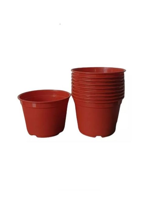 Pack de 10 Maceteros Redondos 16cm Terracota-1
