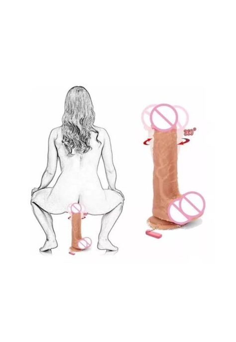 Vibrador Controlado, Masturbador Pene, Consolador Sexual para Mujer, Color Carne-1