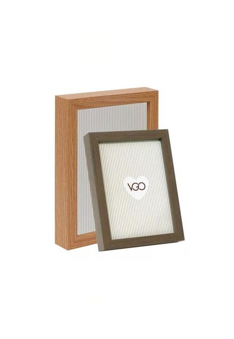 Marco Madera Tipo Box 13x18cm Beige-1