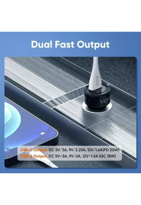 Cargador auto doble USB 12V-24V carga rápida 3.0-4