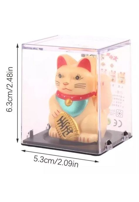 Gato de la suerte solar, Maneki Neko, feng shui, fortuna, mano-1