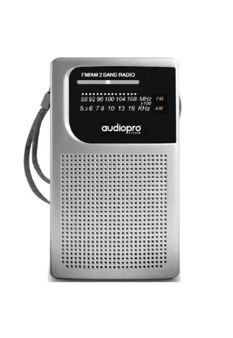 Radio FM/AM portátil de bolsillo Audiopro AP02079, color gris-0