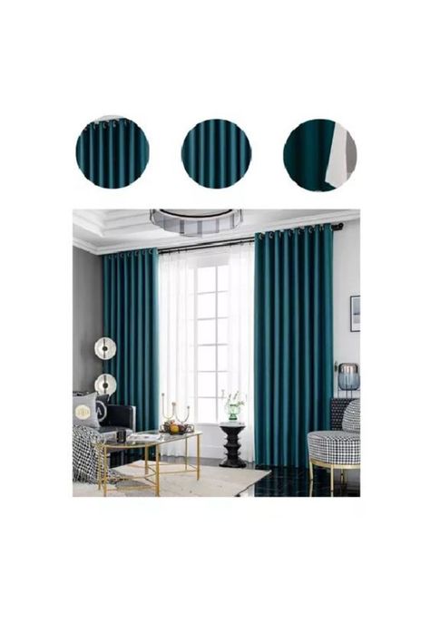 Cortina Blackout 100% 2 Paños 138x226 cm Textura Lino Calipso-1