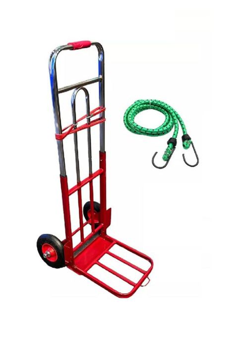 Carro plegable aluminio 200 kg color rojo-3