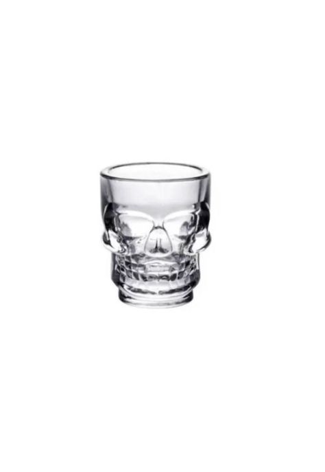 Vaso Shot Tequilero Calavera Vidrio 6 Pcs 65ml-0