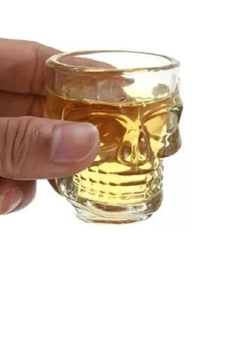 Vaso Shot Tequilero Calavera Vidrio 6 Pcs 65ml-2