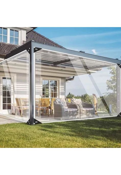 Cortina PVC Roller Transparente 3x2m para Terraza-4