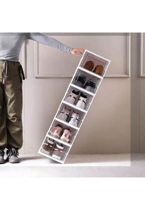 Zapatera plegable 6 niveles firme sin instalación-7