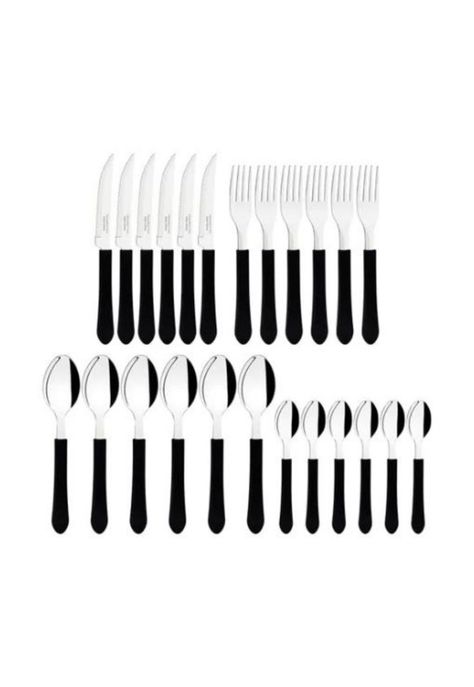 Cubiertos leme negro para cocina hogar-2