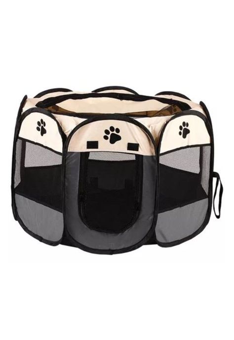 Corral para mascotas talla XL jaula perros y gatos blanco/gris-4