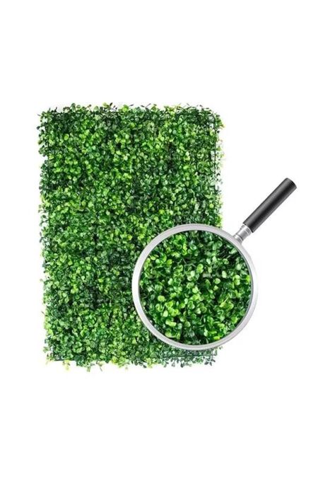 20 Piezas Muro Verde Follaje Artificial Sintético 60x40cm-4