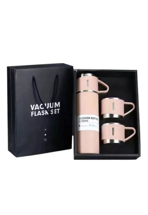 Termo de 500 ml con Taza para Té y Café - Acero Inoxidable, Color Azul Oscuro-0