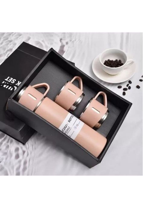 Termo de 500 ml con Taza para Té y Café - Acero Inoxidable, Color Azul Oscuro-3