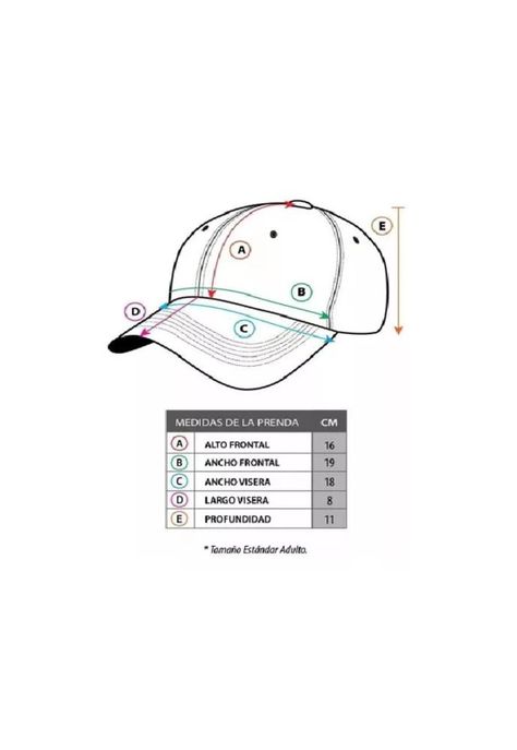 Gorro Jockey Básico Unisex Negro-3