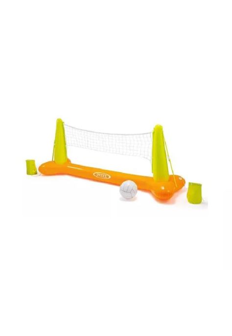 Juego inflable de voleibol para piscinas amarillo-1