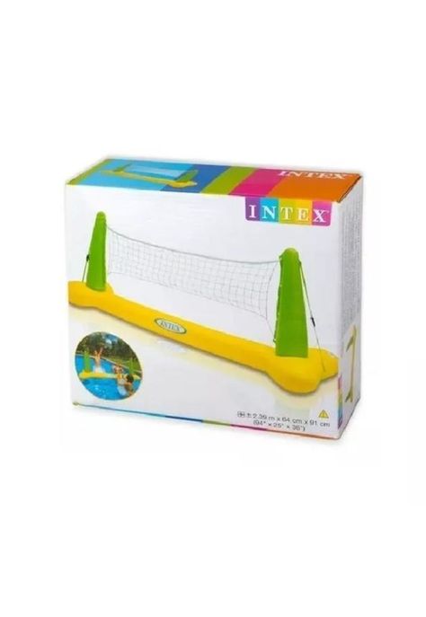 Juego inflable de voleibol para piscinas amarillo-2