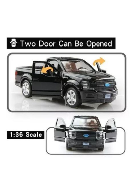 Ford Camioneta F150 - Negra, Escala 1:36-2