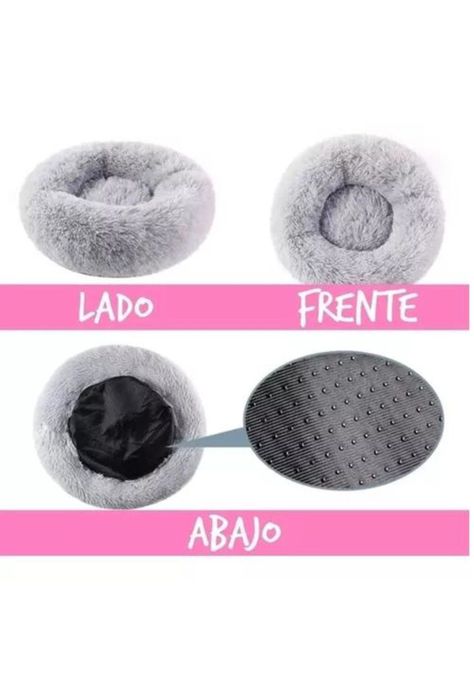 Cama para mascotas antiestrés 110 cm talla XXL gris-7