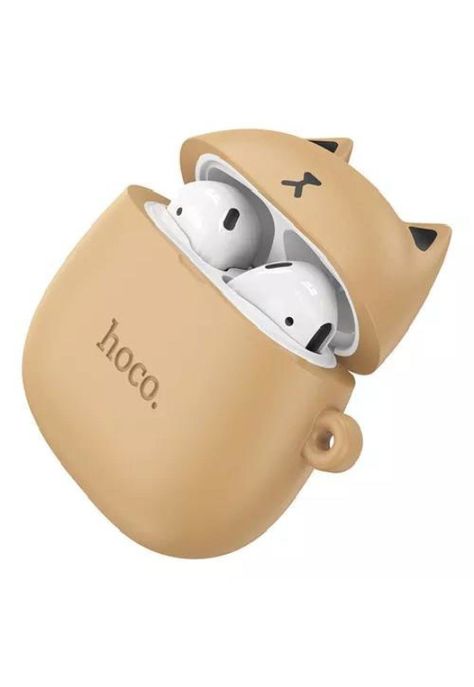 Audífonos Hoco EW45 in ear Bluetooth TWS caramel cat café-0