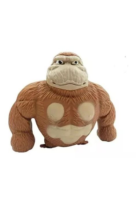 Juguete Antiestrés Squishy - Gorilla Pequeño Color Café-1
