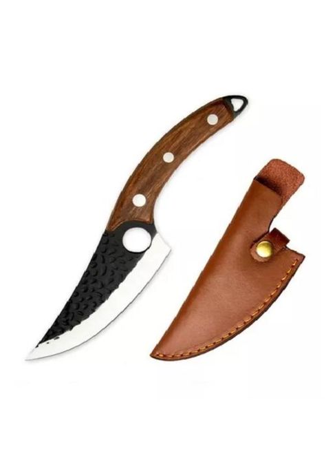 Cuchillo Táctico de Caza - Carnicero, Forjado a Mano-0
