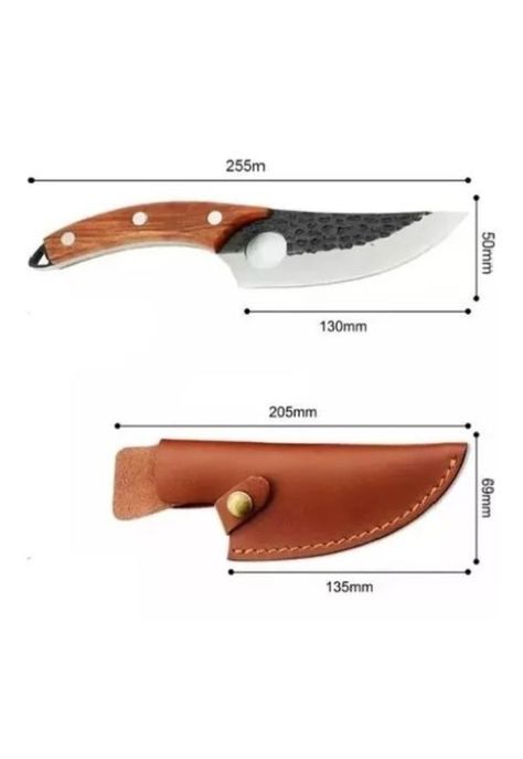 Cuchillo Táctico de Caza - Carnicero, Forjado a Mano-5