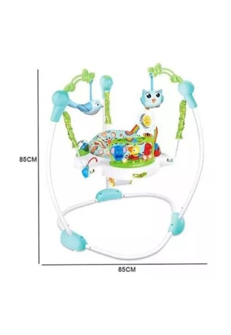 Saltarín para bebé con asiento giratorio y centro de actividades-1