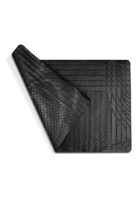 Alfombra cubre maletero de goma para autos y SUV, universal, color negro-0