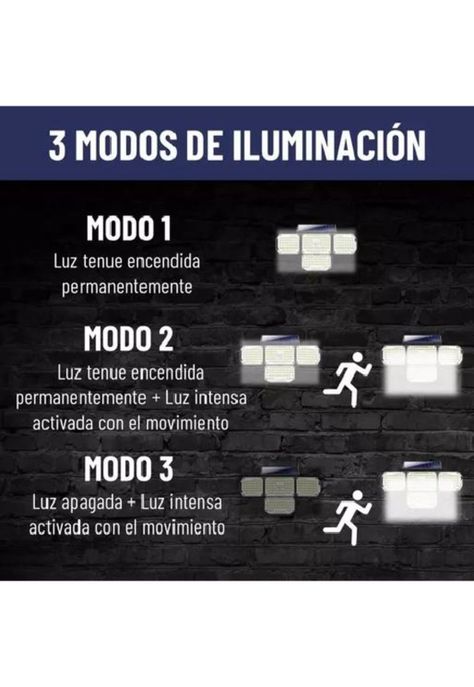 Foco led solar exterior Maxwell sensor movimiento 4 direcciones blanco-3