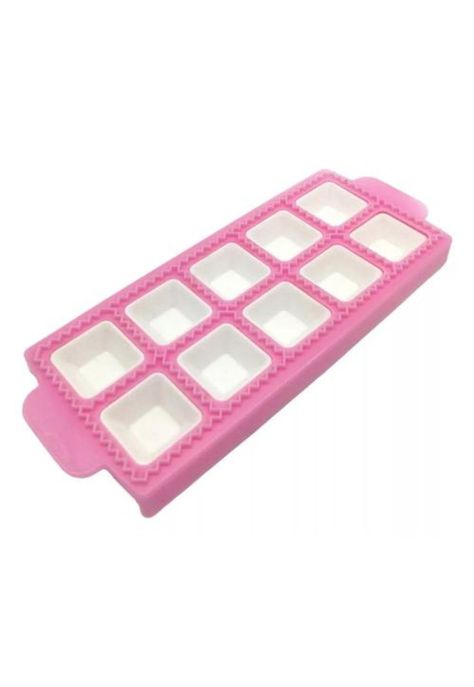 Molde para 10 raviolis cuadrados color blanco-0