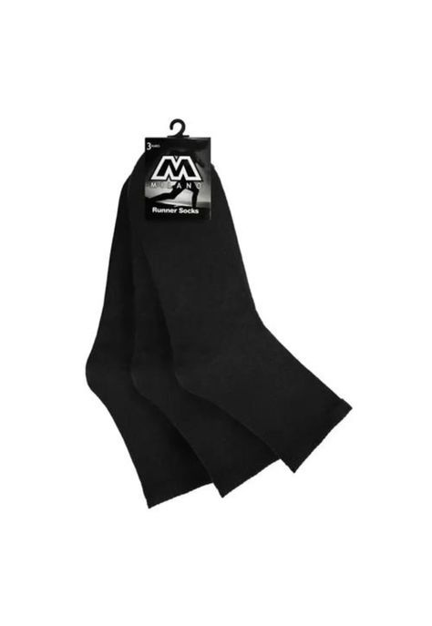 Calcetines de media caña para hombre, pack de 12 pares, color negro-1