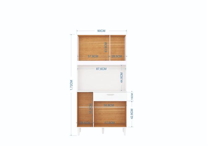 Cocina Magda 6 puertas blanco-2