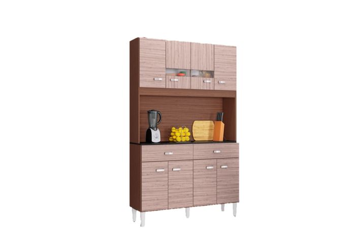 Mueble de Cocina Manu 8 Puertas Capuchino/Almendra-0