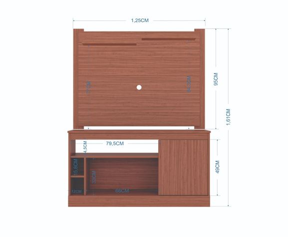 Rack 125 con panel capuchino-2