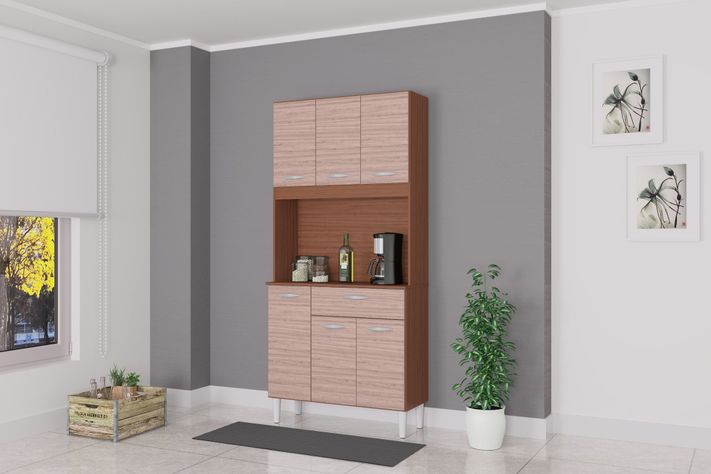 Cocina Cassia 6 puertas capuchino/almendra-1