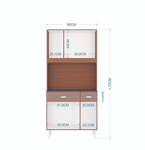 Mueble de cocina Manu 6 puertas capuchino/almendra-2