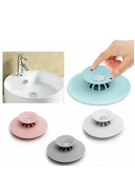 Pack de 4 Filtro Tapón Cocina Baño Tapa Silicona De Drenaje Lavaplatos universal-0