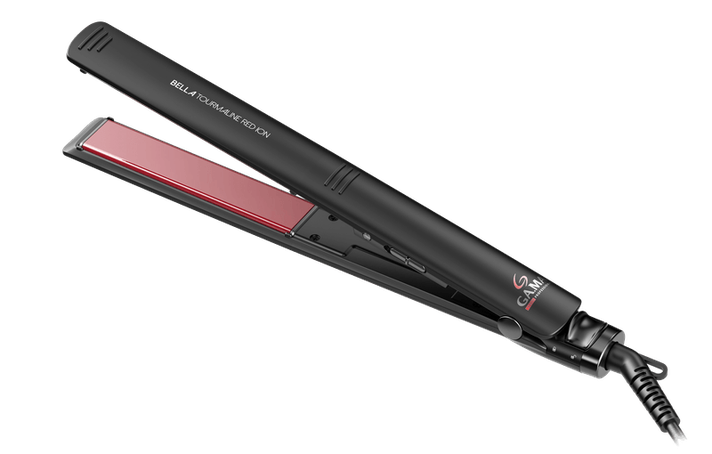 Plancha Alisadora Gama Bella Tourmaline Red Ion + Protector de Calor -1
