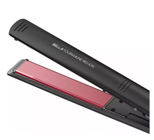 Plancha Alisadora Gama Bella Tourmaline Red Ion + Protector de Calor -2